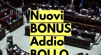 Nuovissimi bonus auto: pioggia di soldi e con la nuova legge bollo cancellato per sempre