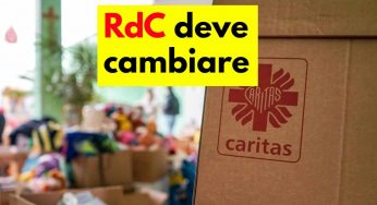RdC, anche la Caritas dice basta “scandaloso, come faremo” troppo ricchi