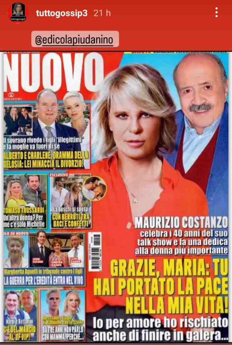 Maurizio Costanzo carcere Maria De Filippi ILoveTrading.it