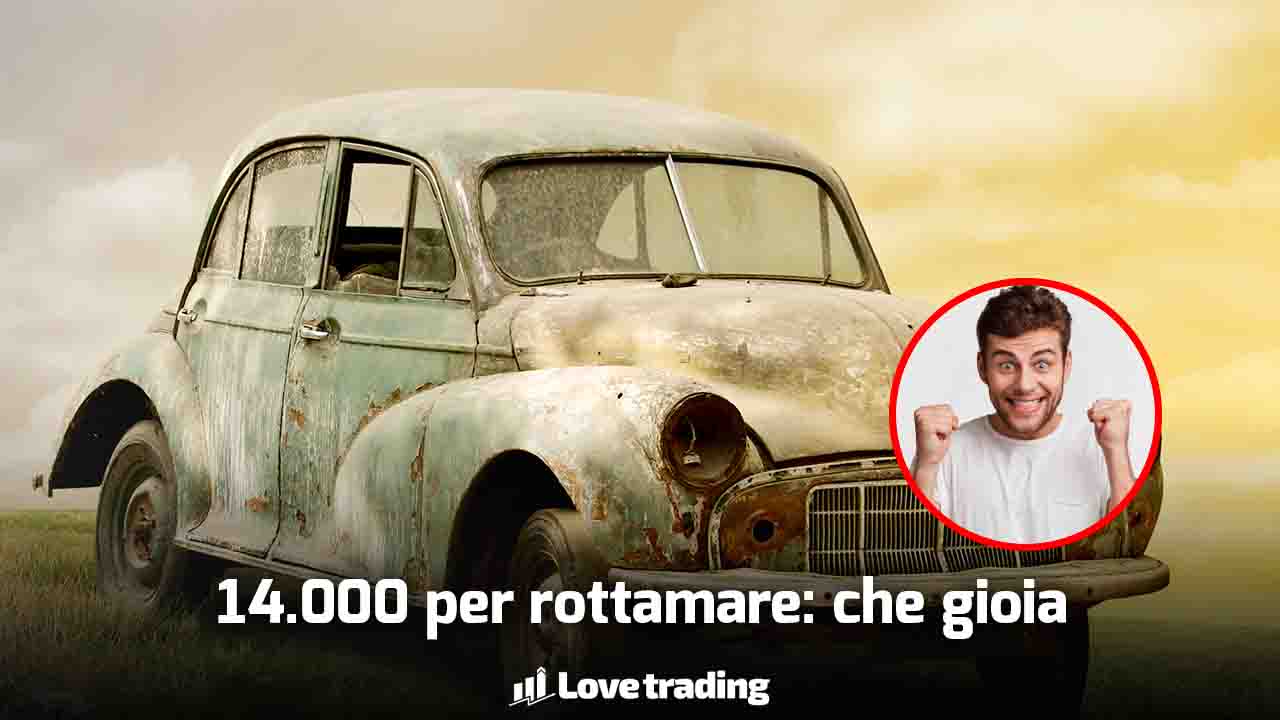 Bonus 14.000€ per la sola rottamazione auto: soldi senza precedenti