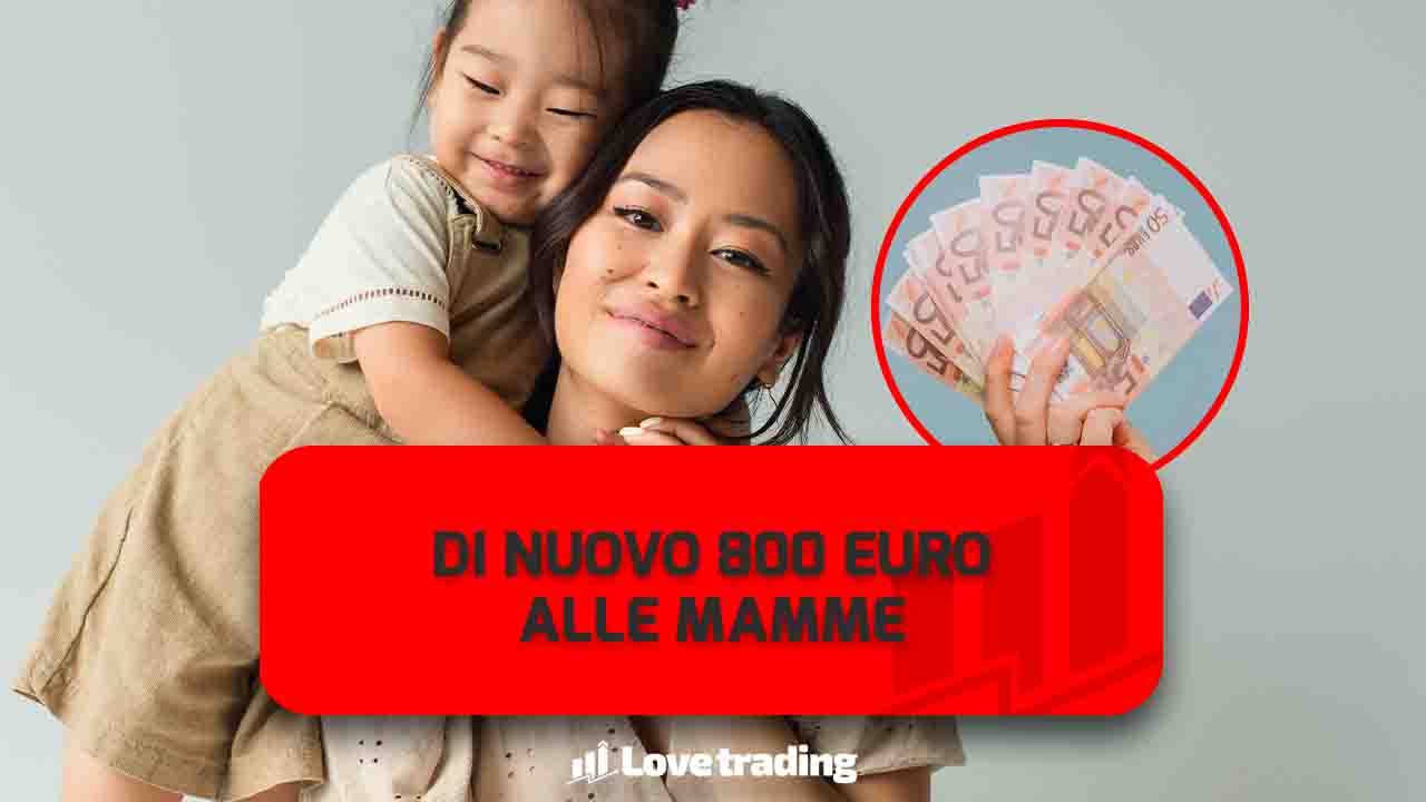 Bonus mamma da 800 euro ritorna con inflazione 12%, fai domanda ora, tanti soldi