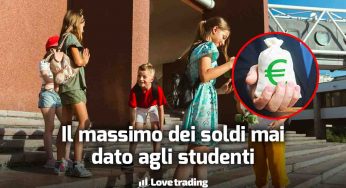 Colossale bonus studenti fino a 10.000€ più alto mai erogato, chiedilo ora