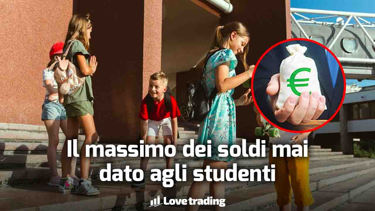 Colossale bonus studenti fino a 10.000€ più alto mai erogato, chiedilo ora