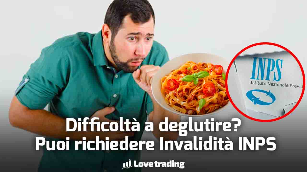 Difficoltà deglutire invalidità