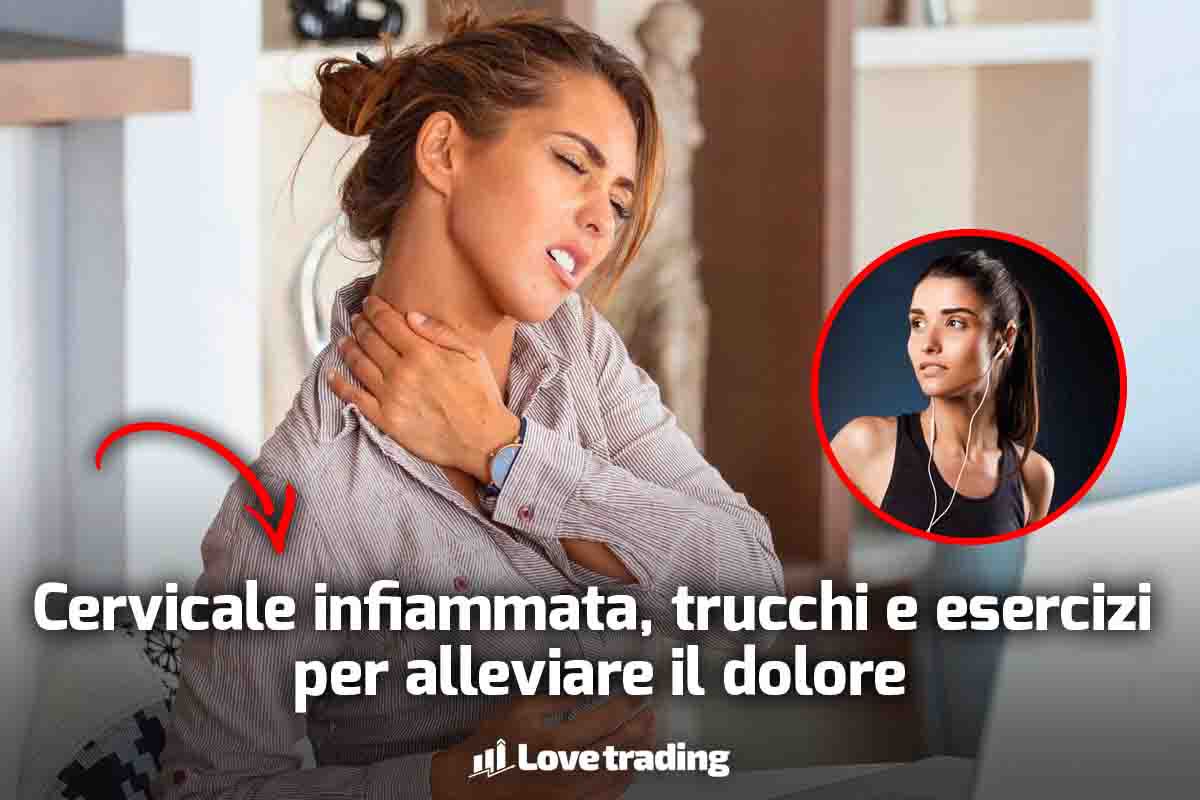 Ragazza con dolori cervicali