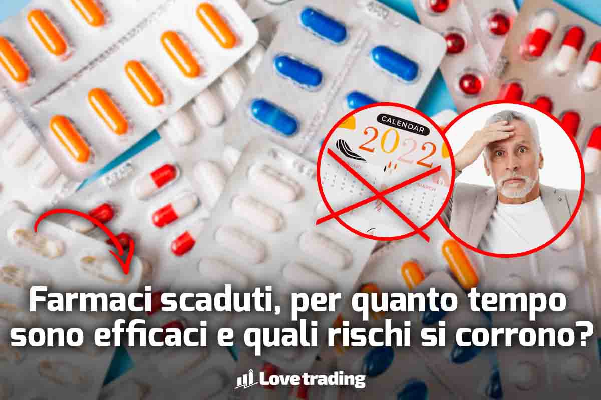 Farmaci, calendario e uomo allarmato