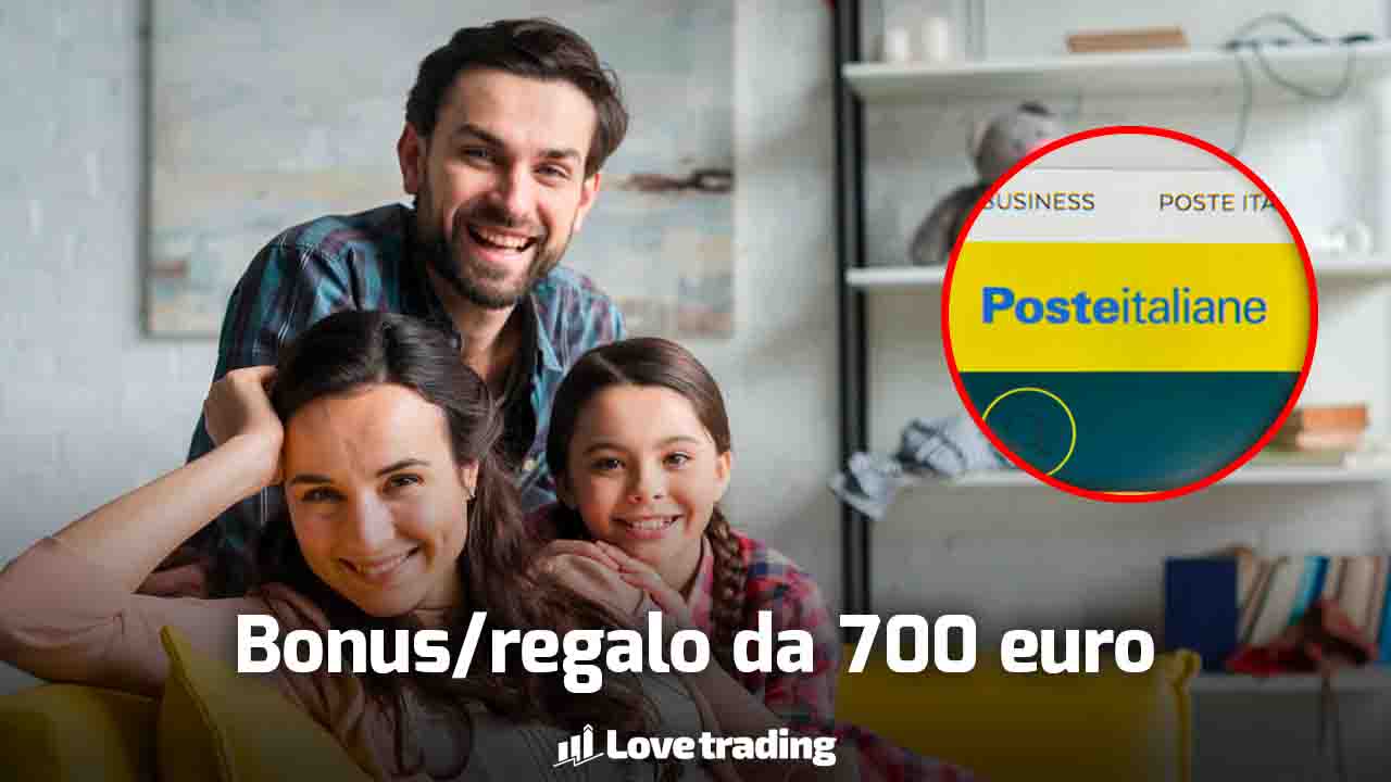 Poste Italiane: ennesimo bonus da €700, non servono conti o libretti 