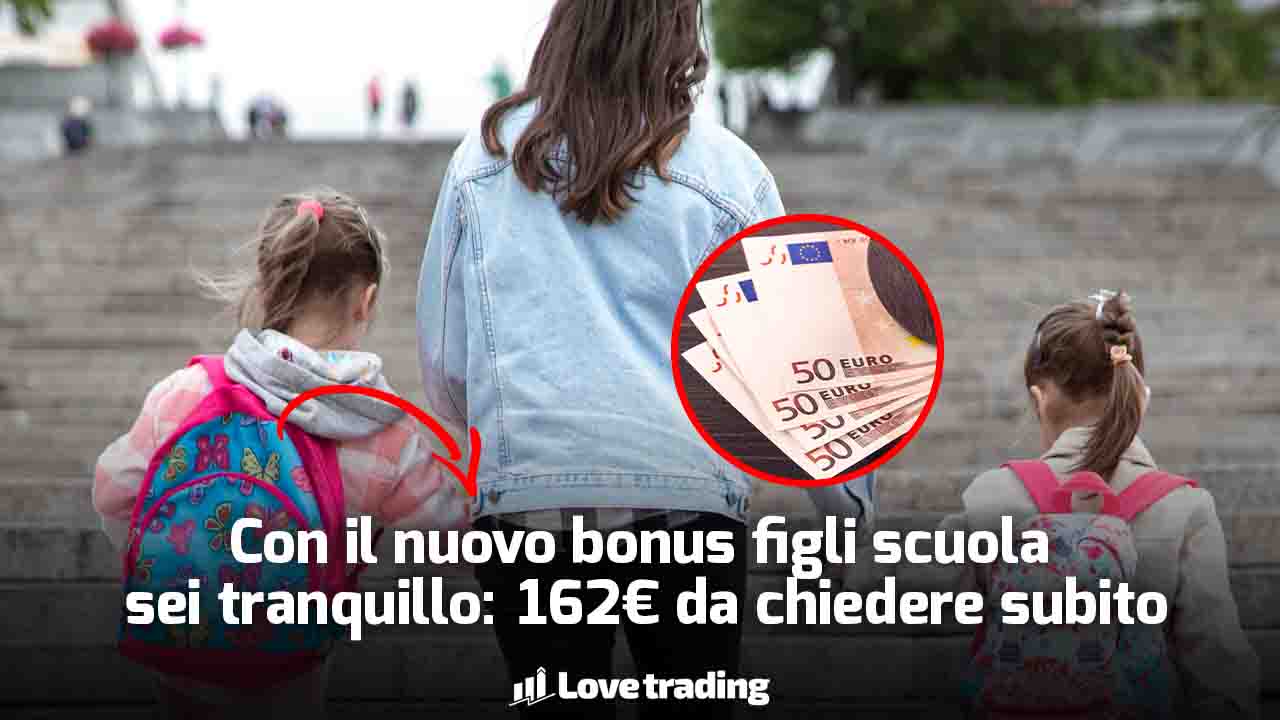 Bonus figli scuola: 162 euro da chiedere subito, aumento 32%, gara richieste