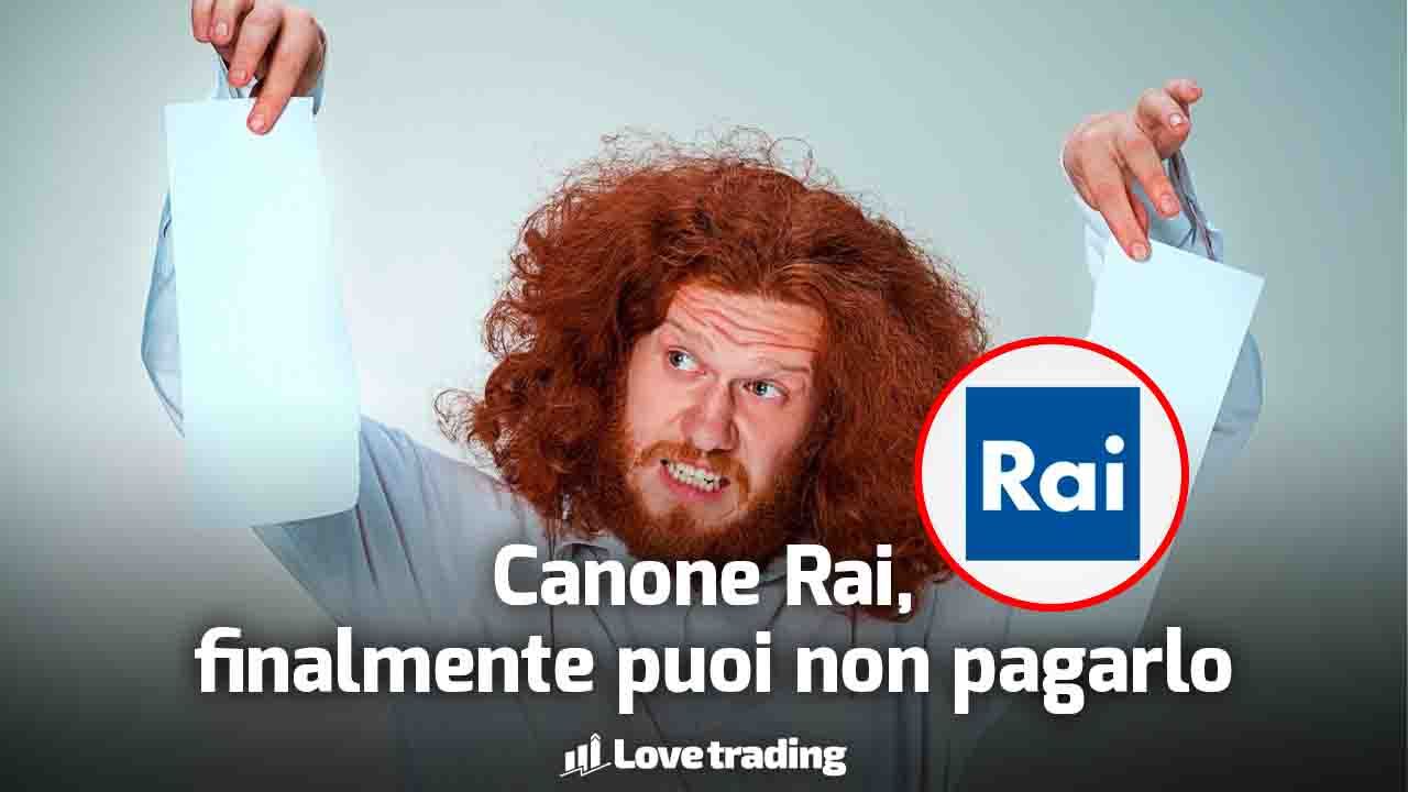 (ora puoi non pagare il Canone Rai, finalmetne) Ilovetrading