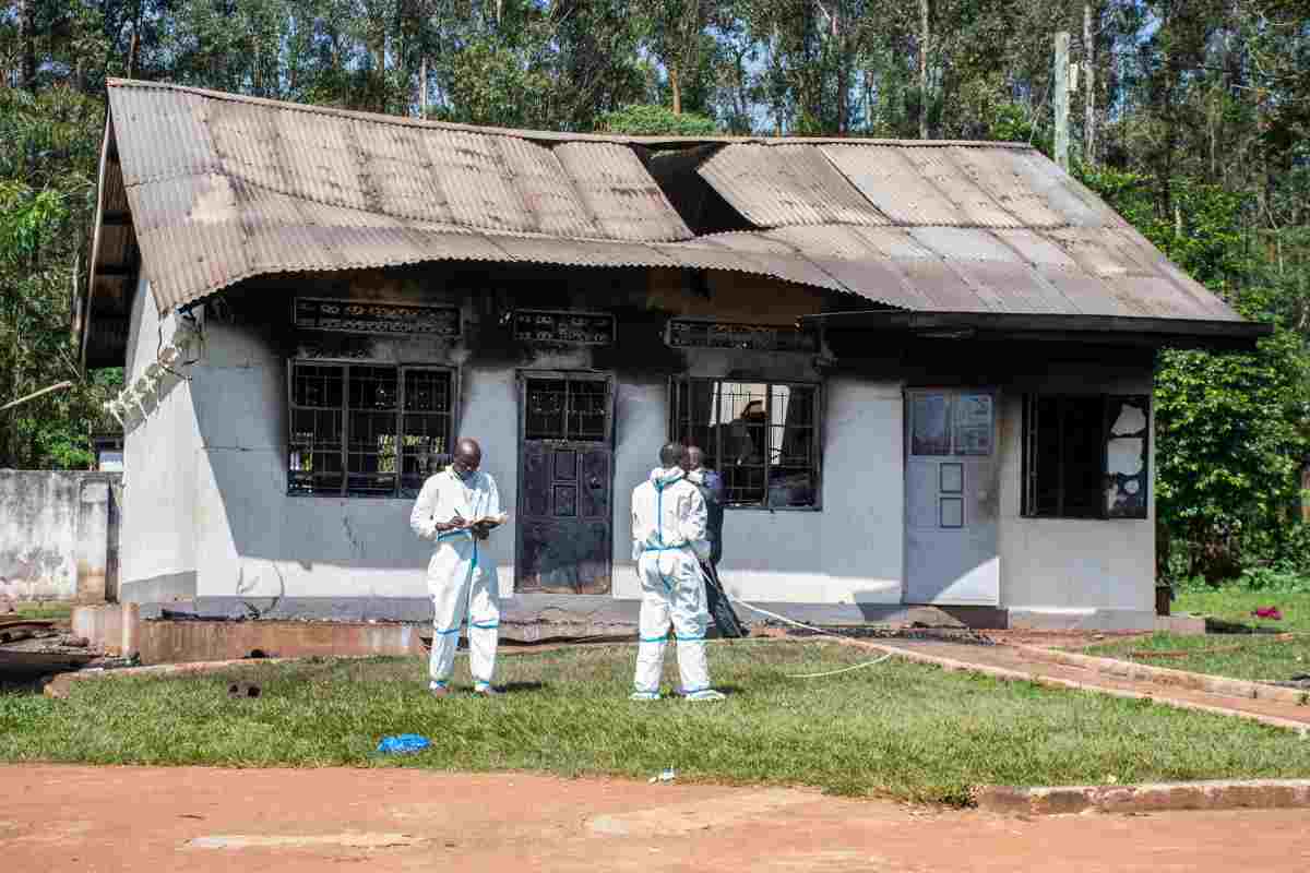 incendio in una casa