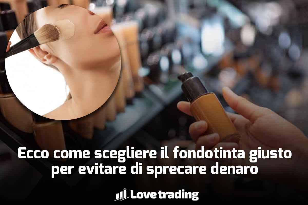 Donna con fondotinta