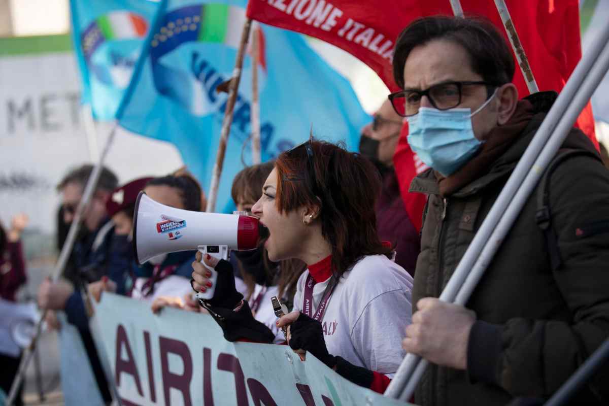 protesta del lavoratori