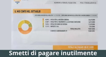 Alcune bollette non vanno pagate: basta gettare soldi, ecco quali sono