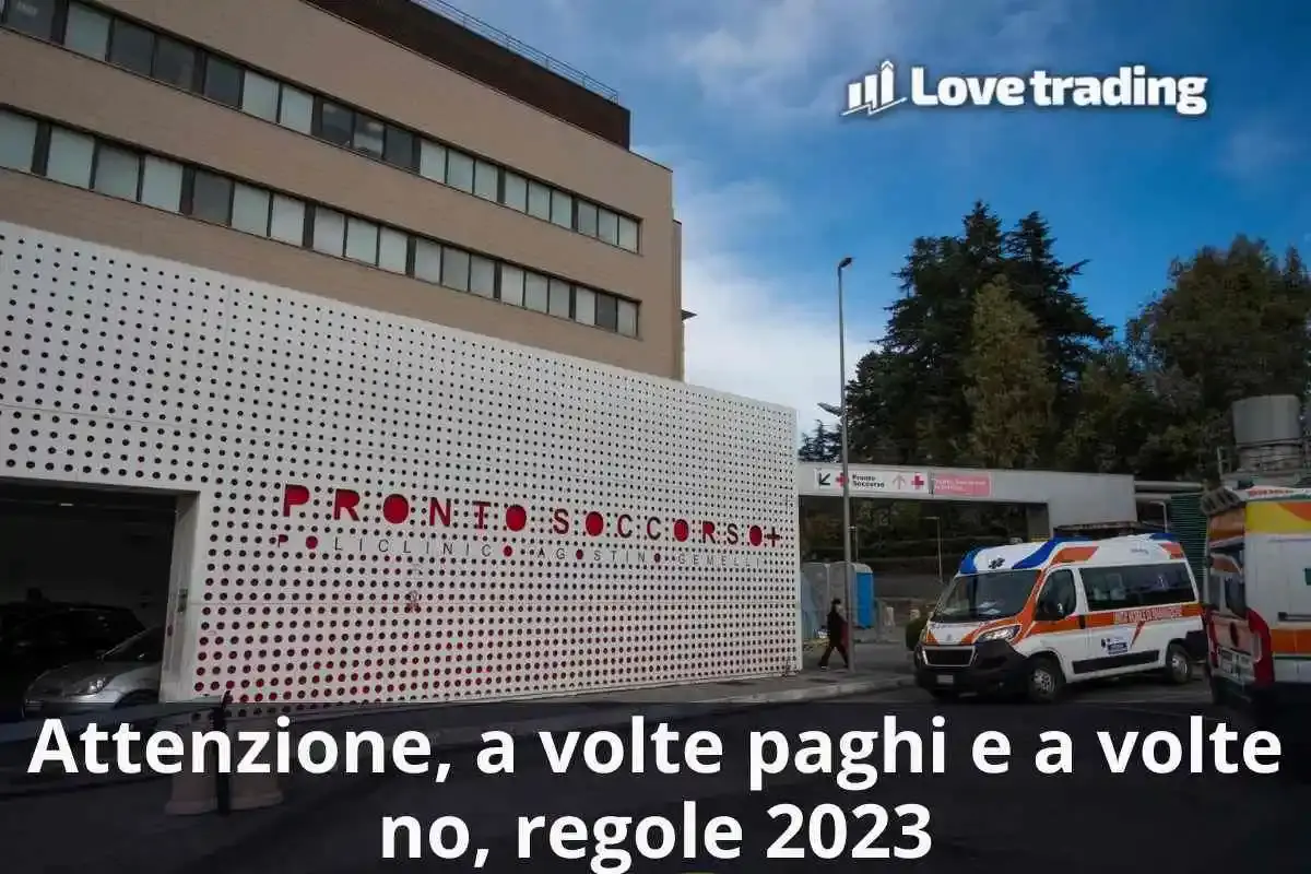 Quando si deve pagare al pronto soccorso