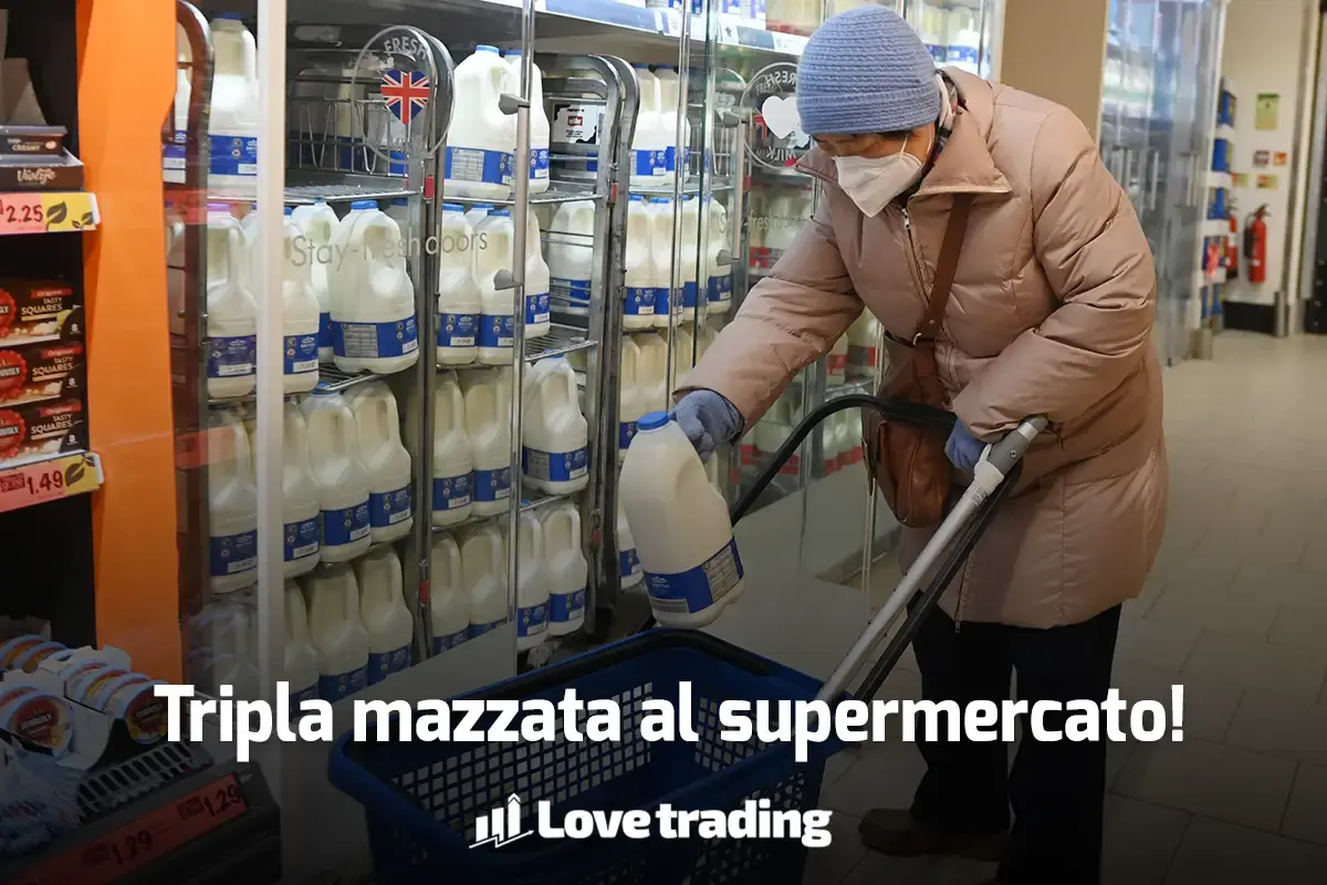 Tripla stangata al supermercato