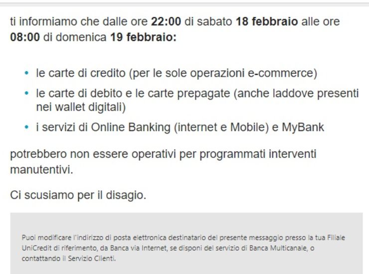 Comunicazione Unicredit