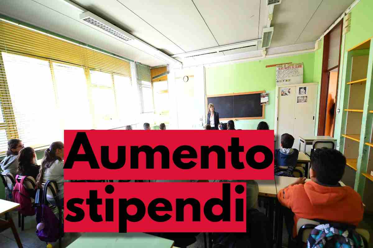 aumento stipendi professori