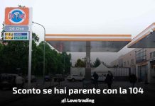 Sconto sulla benzina con la 104