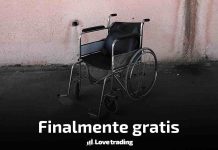 Sedia a rotelle gratis dall'ASL