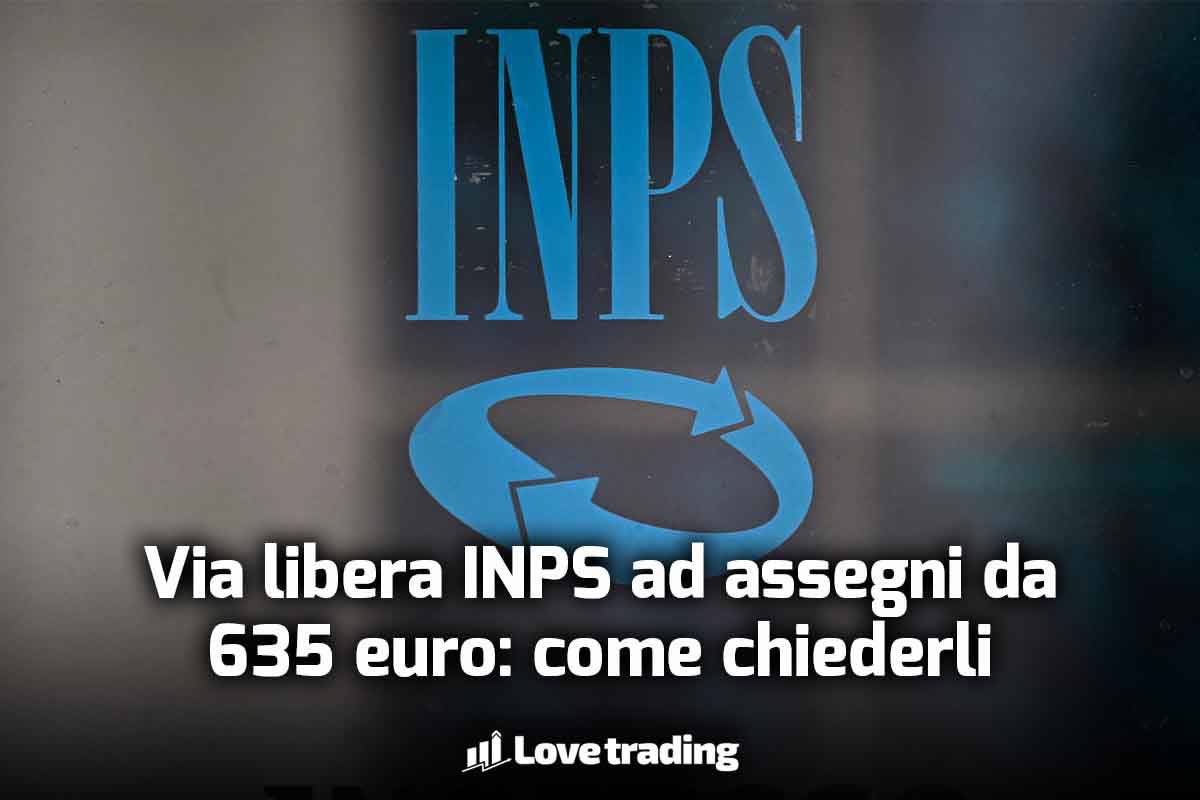 Assegno INPS da 635 euro