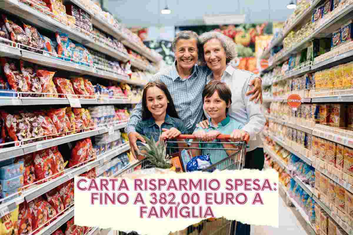 Carta risparmio spesa 2023