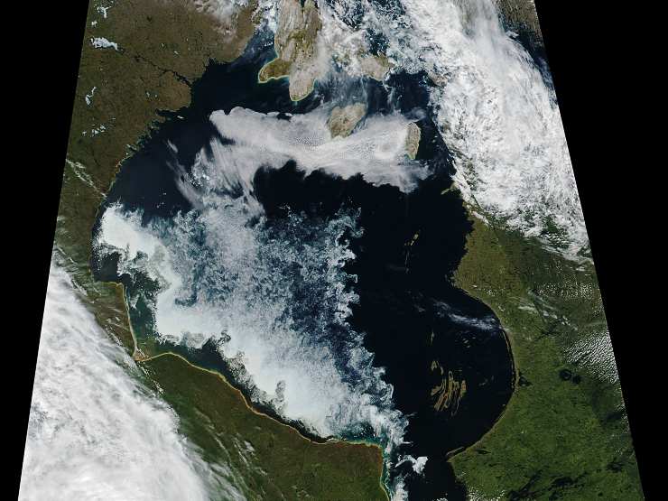 Immagine presa dal Timelapse che mostra lo scioglimento dei ghiacci