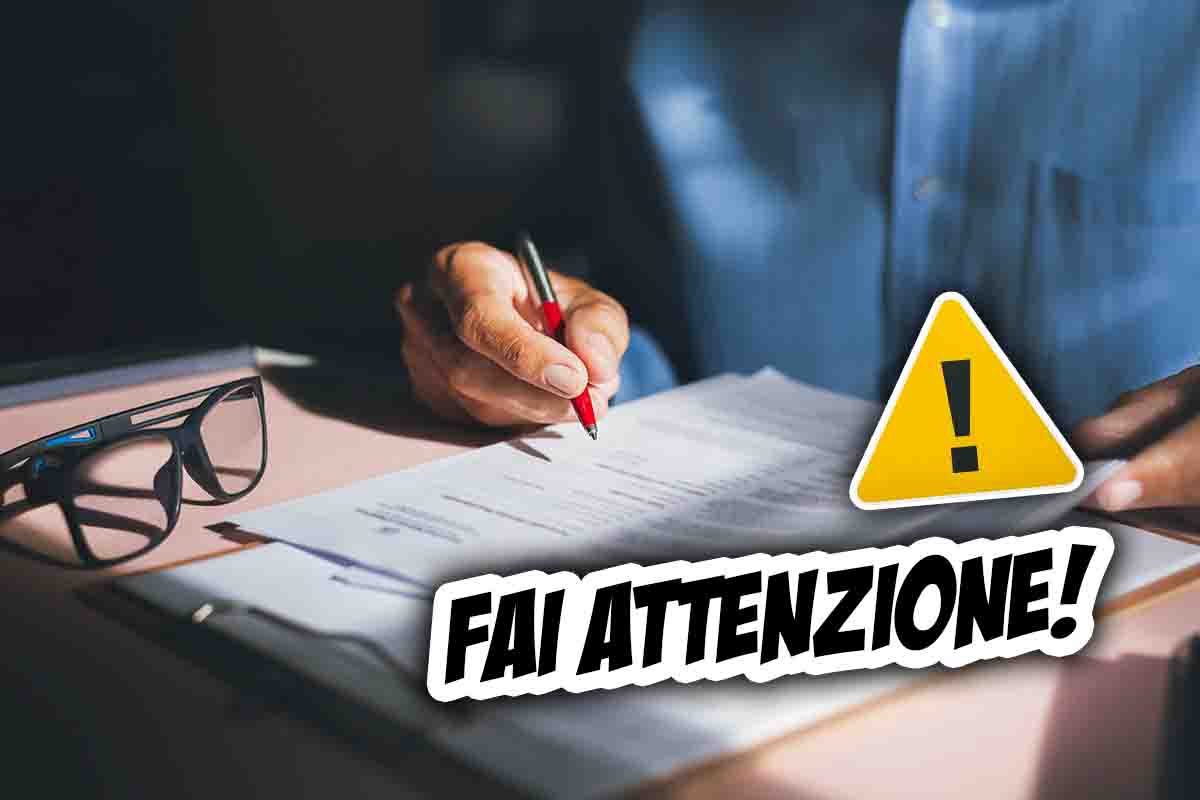 Attenzione quando si firma: ecco perché