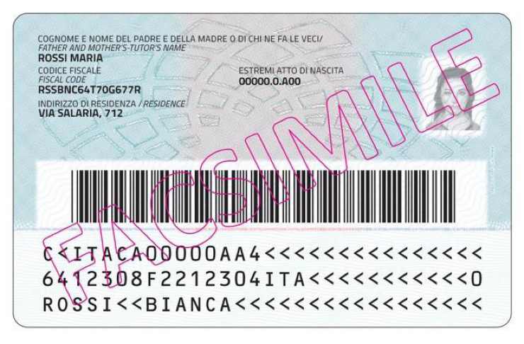 Novità carta d'identità elettronica