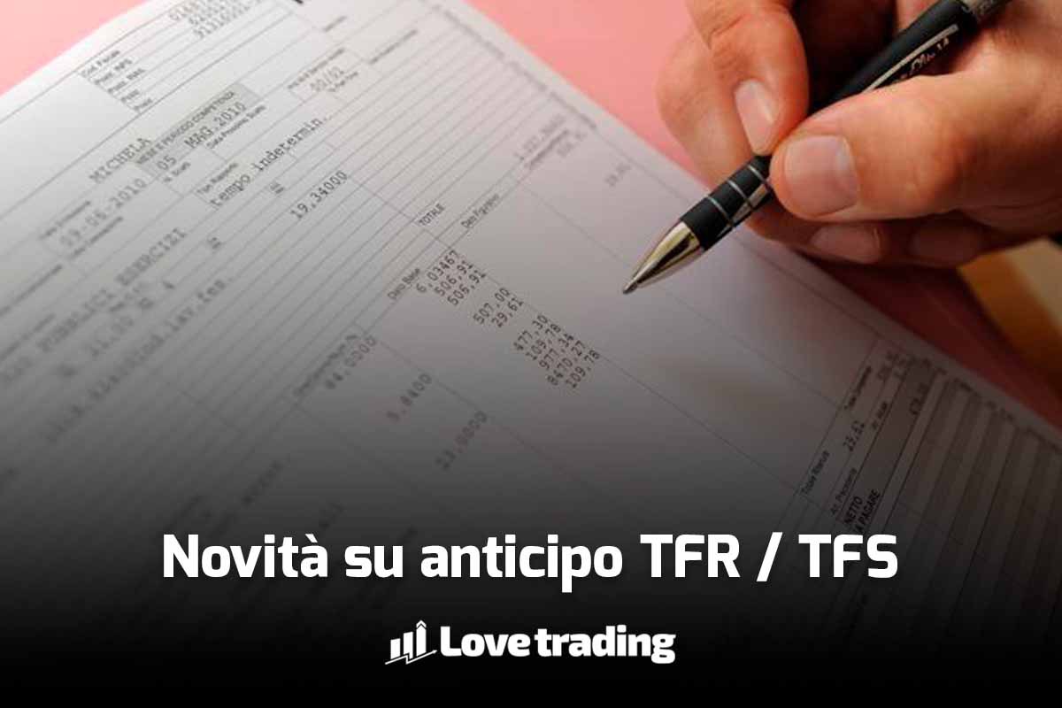 Novità varie su anticipo tfr /tfs