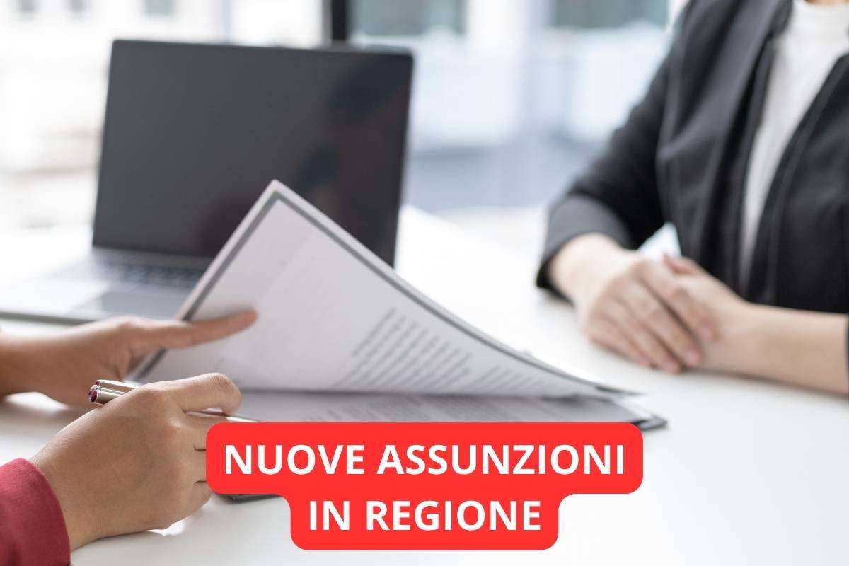 nuove assunzioni in regione