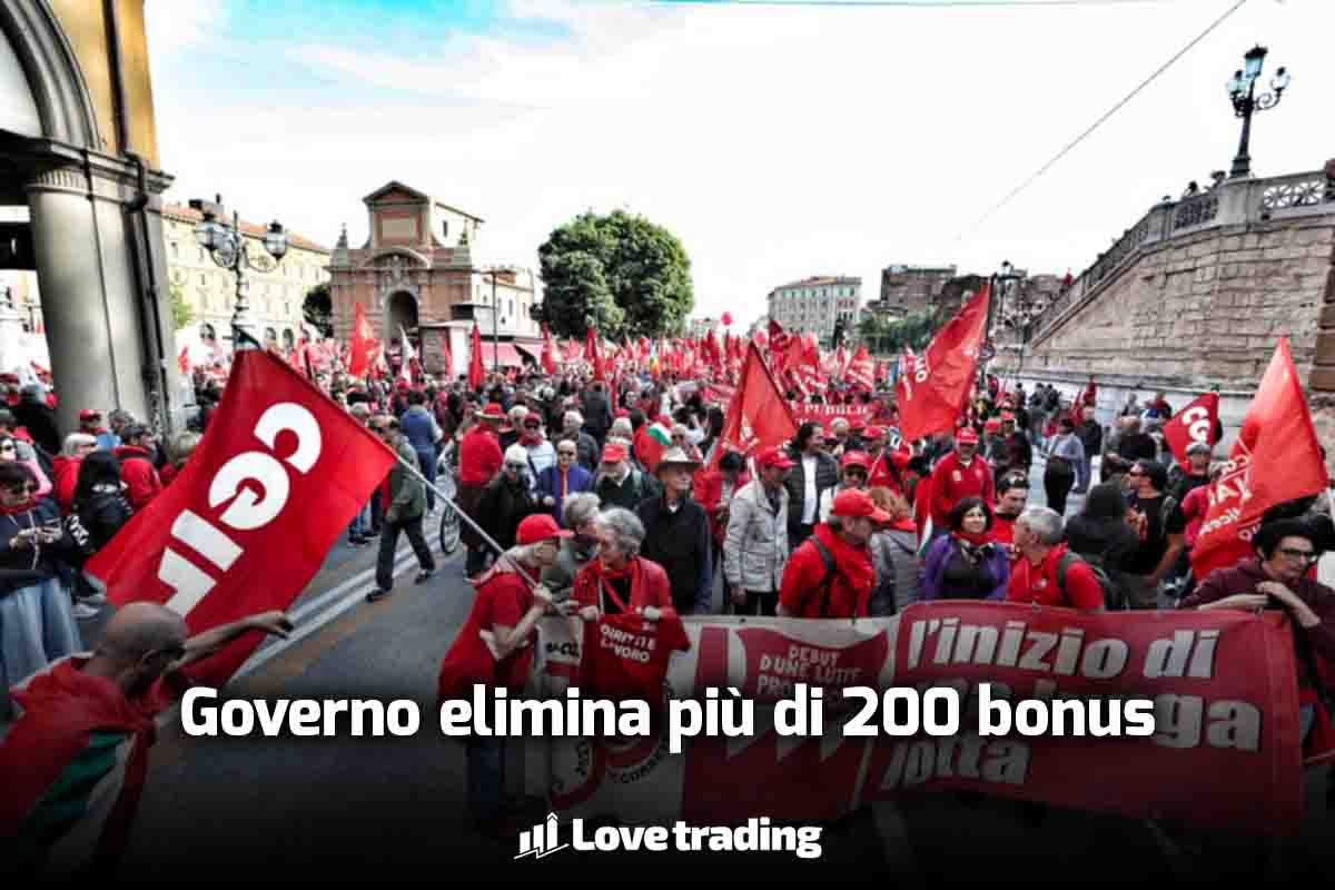 Il Governo taglia tanti bonus