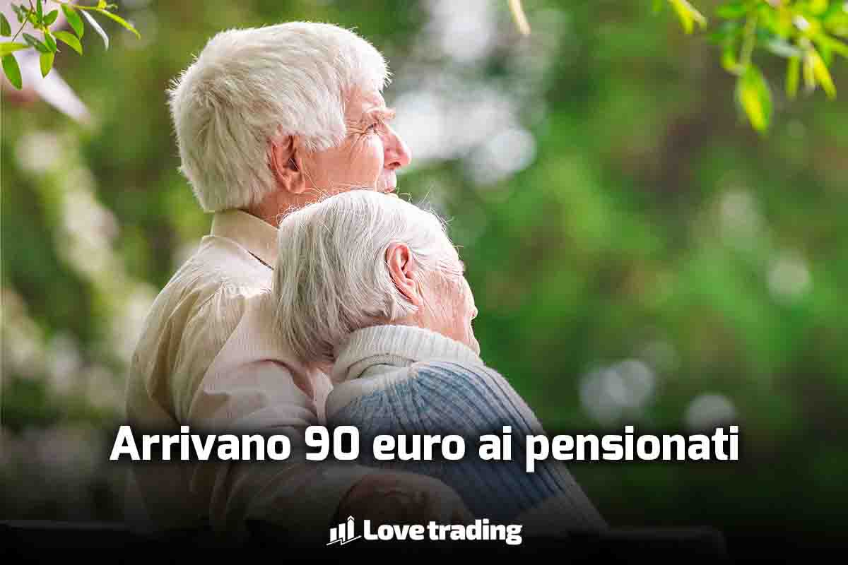 Arrivano 90 euro per i pensionati 