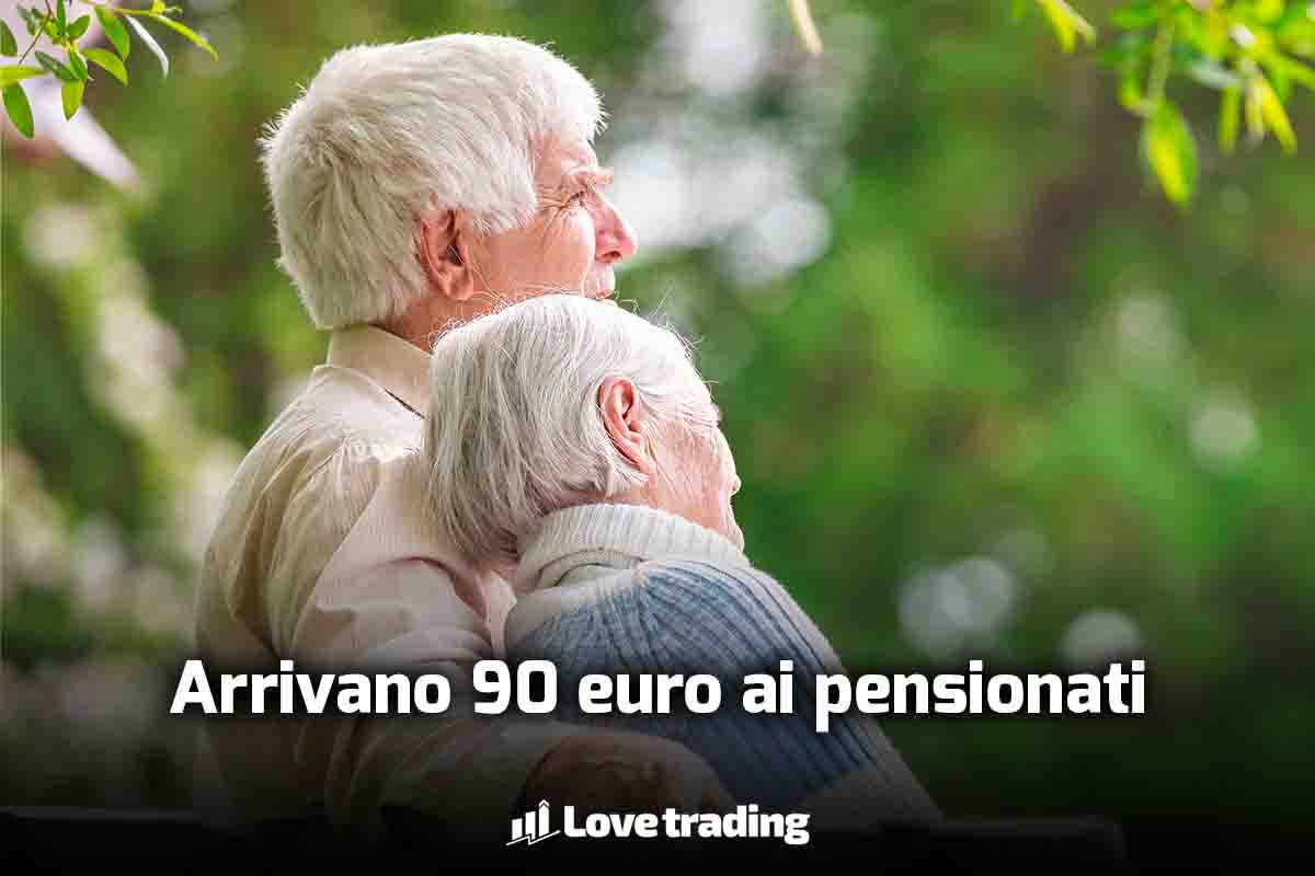 Arrivano 90 euro per i pensionati