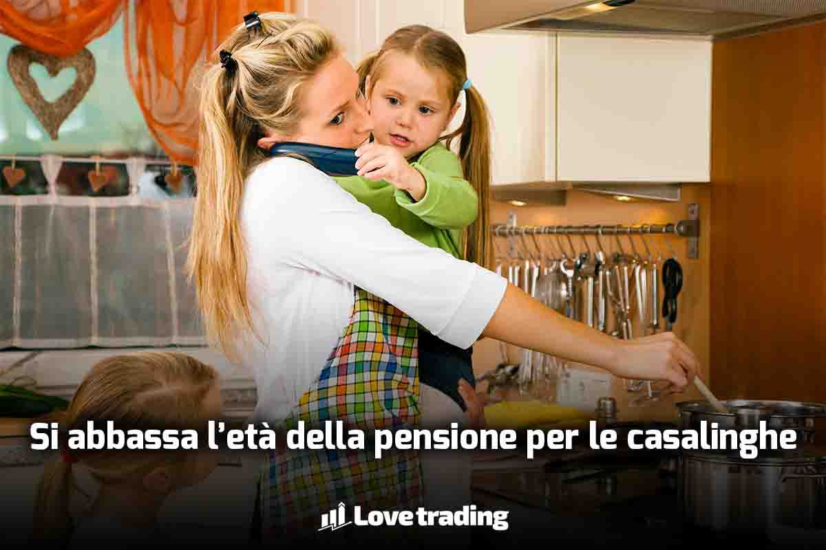 età bassa per la pensione delle casalinghe