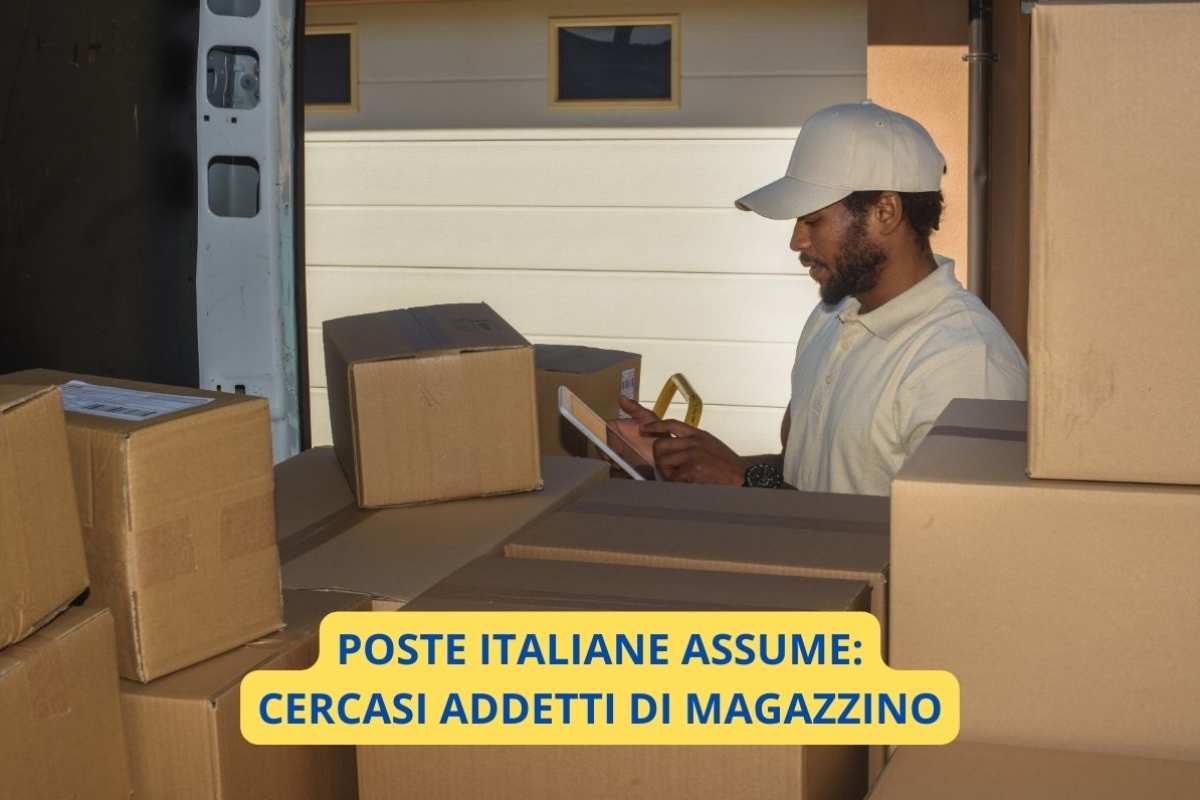 poste italiane assume addetti di magazzino