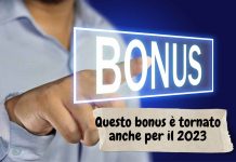 Nuovo bonus 2023: è tornato