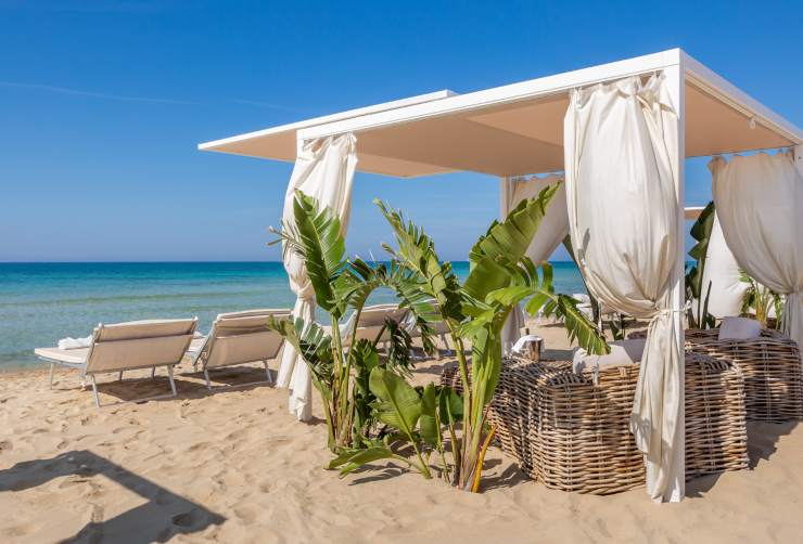 Il Cinque Vele beach è lo stabilimento più costoso