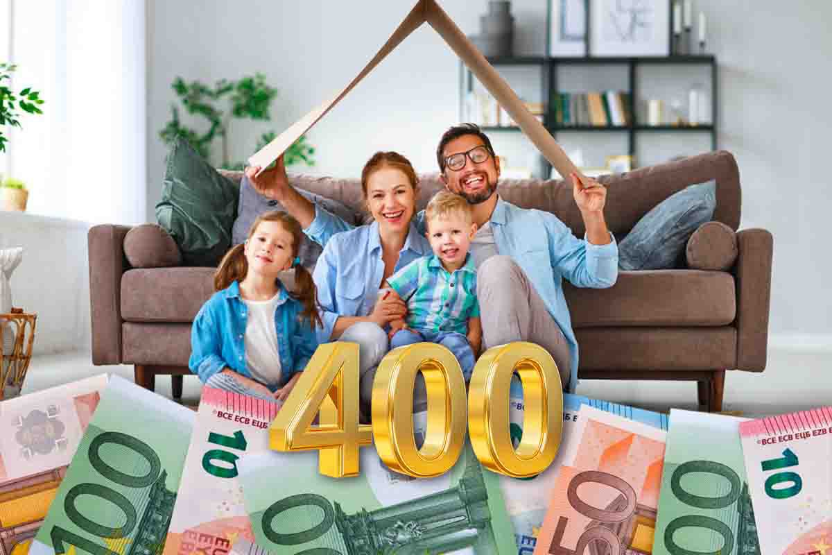 400 euro a famiglia: ecco il bonus