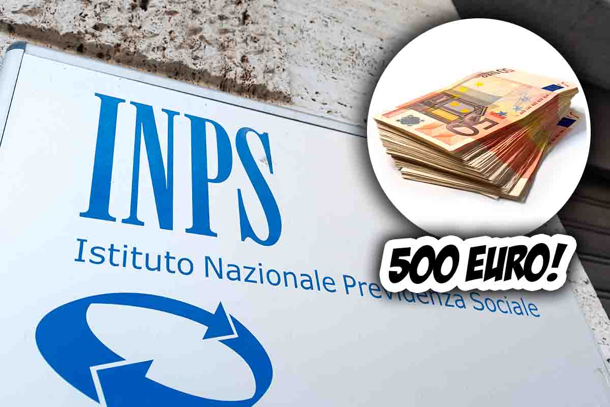 500 euro subito dall’INPS con una semplice domanda: sbrigati a presentarla | Come fare