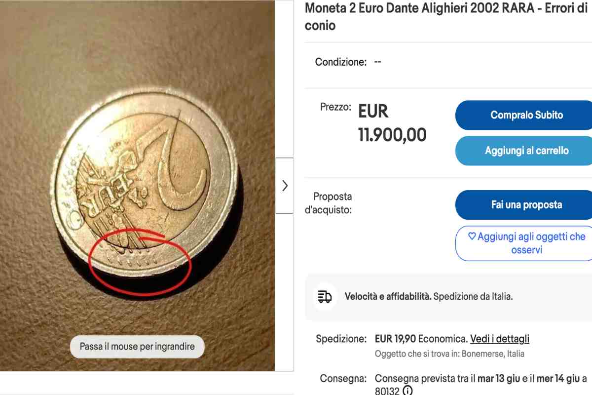moneta da 12000 euro ebay