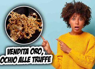 Vendita oro senza truffa