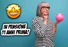 pensione 11 anni prima