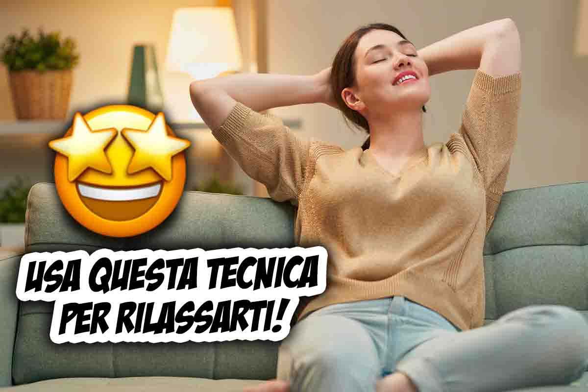 Tecnica per rilassarsi