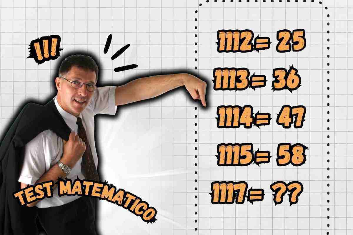 Test matematico difficile riesci a risolverlo