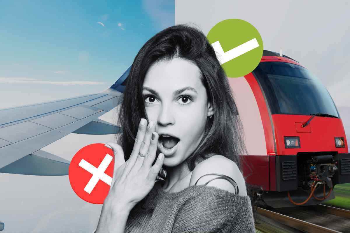 meglio viaggiare con il treno o l'aereo: la risposta