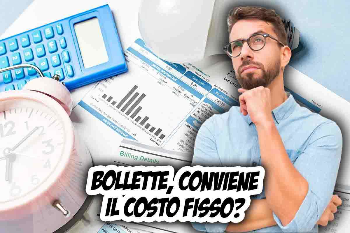 Bollette ritorna il costo fisso