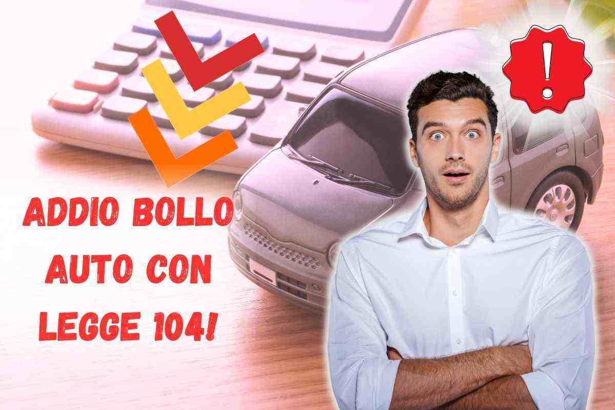 Bollo auto addio per sempre con legge 104: anche per il comma 1 art.3?