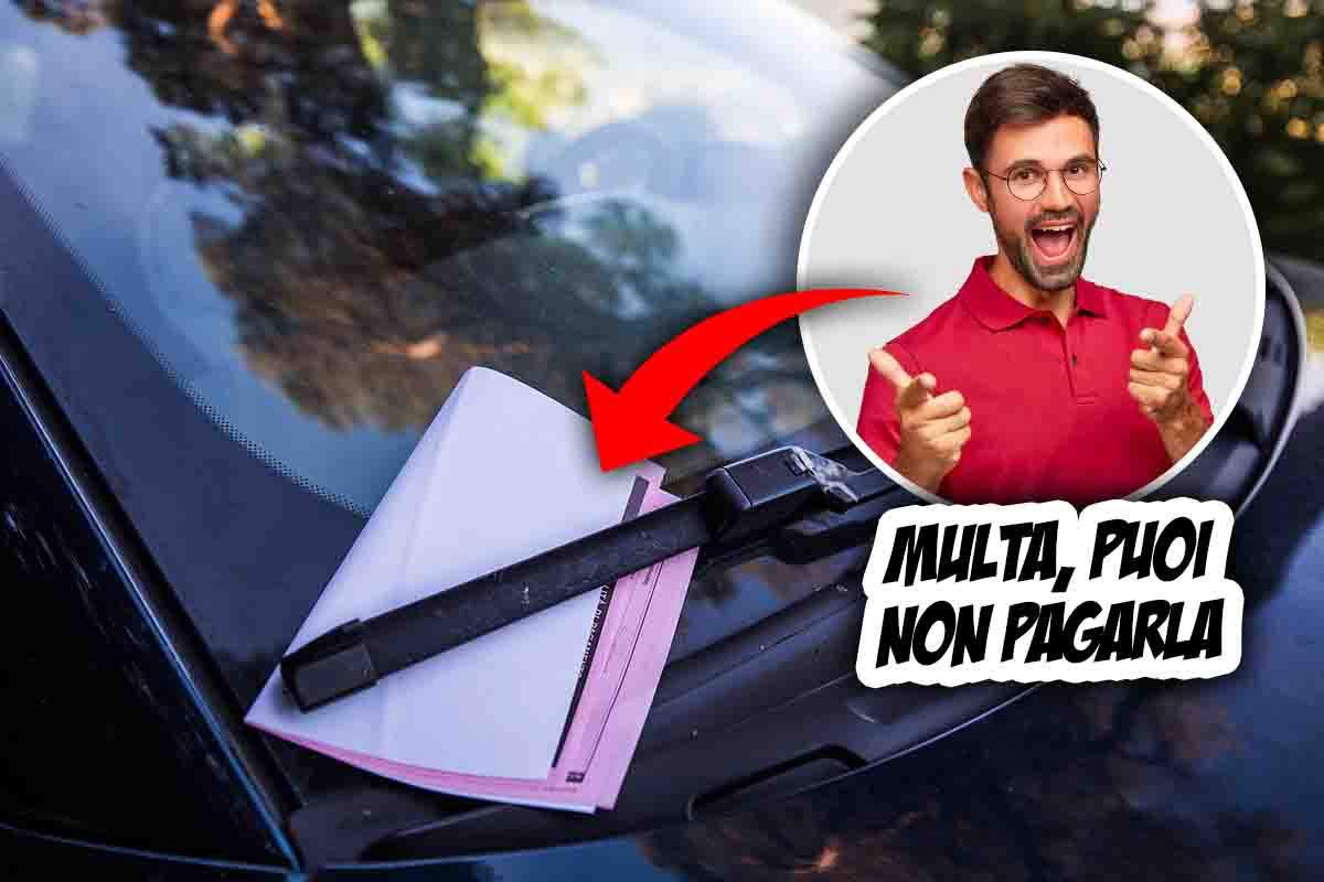 multa auto: come non pagarla