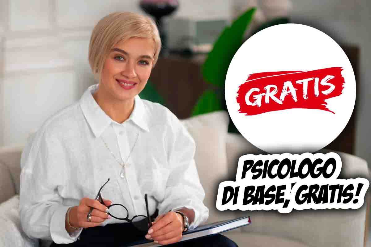 psicologo di base gratis: incredibile novità