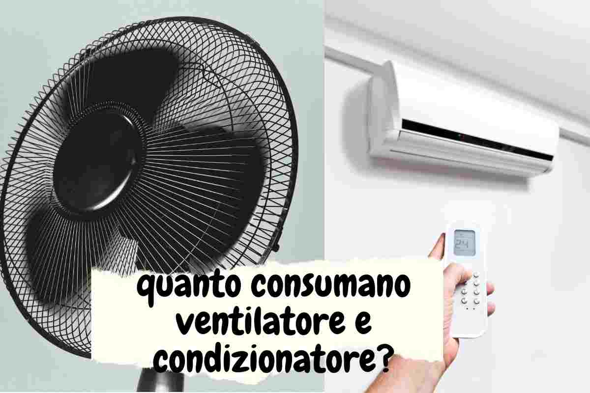 quanto consumano ventilatore e condizionatore?